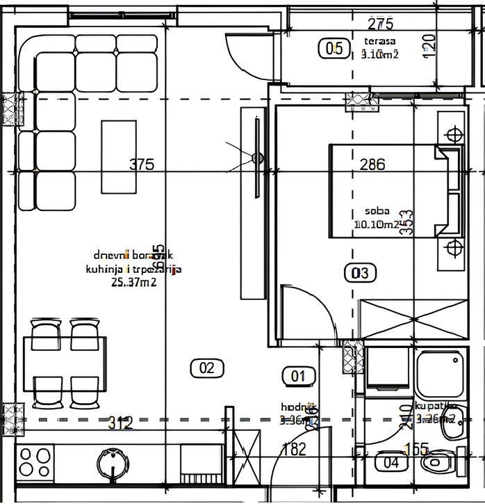 Stanovi u izgradnji u Indjiji, od 1550 EUR/m2