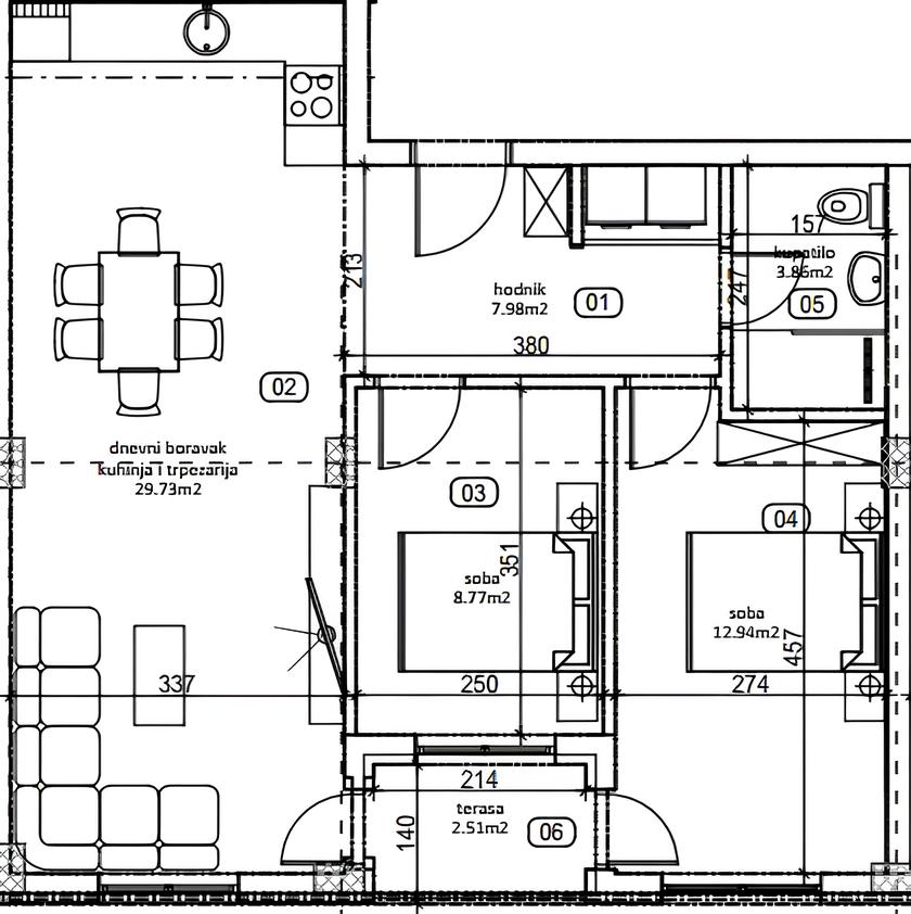 Stanovi u izgradnji u Indjiji, od 1550 EUR/m2